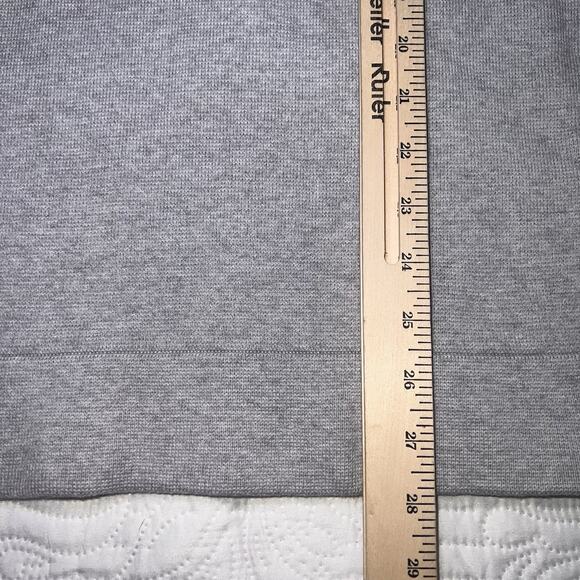 COS Sweater Womens EUR Size M Gray Mock Neck Knit Cotton-Wool Blend Minimalist - Picture 8 of 15